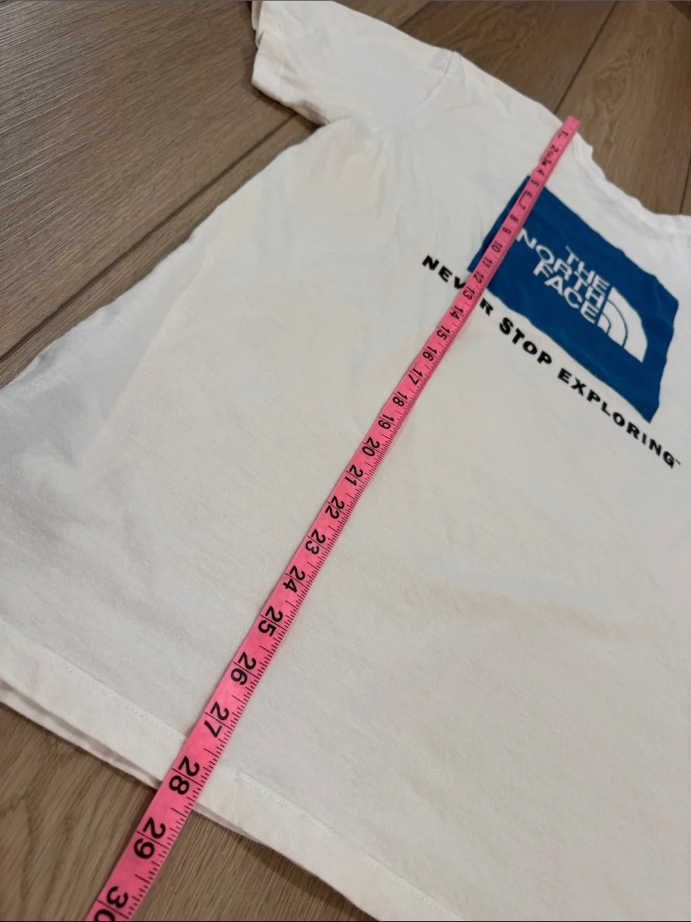 The North Face Shirt Mens L White Logo Graphic Tee Outdoor Hike Explore